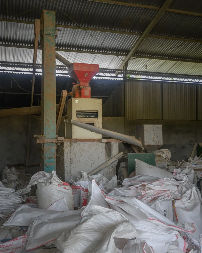 Rijst verbouwen op Bali fabriek