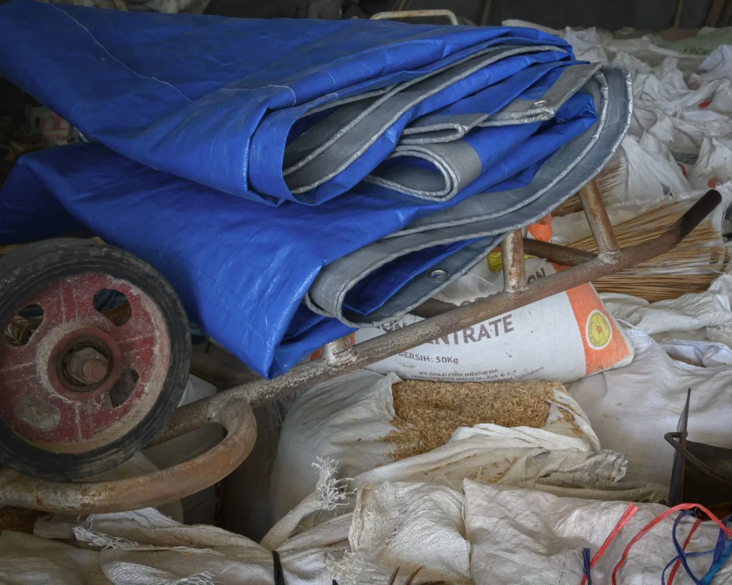 Rijst verbouwen op Bali gabah in de fabriek